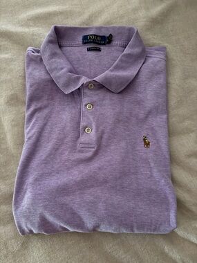 Ralph Lauren Polo size XL Classic Fit Light Purple Cotton  Polo Shirt